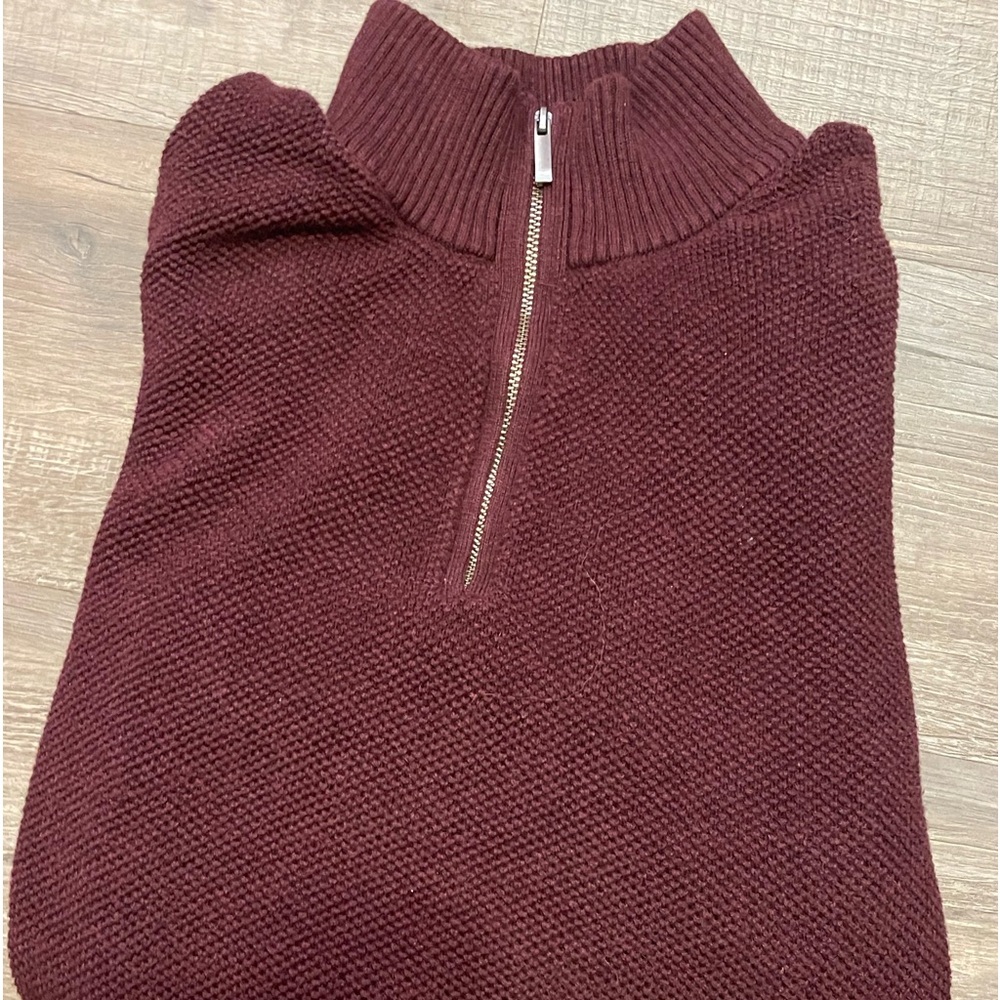 Fairlane & Sons Quarter Zip Burgundy